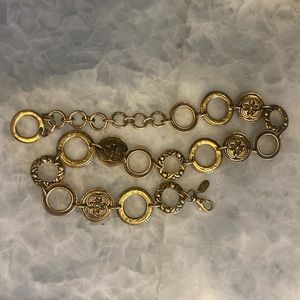 Gold floral Chain Belt